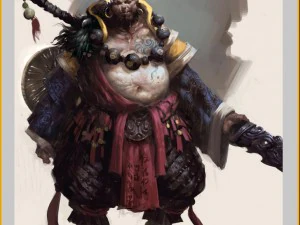 low poly 3d characters-shaolin temple 3D Model