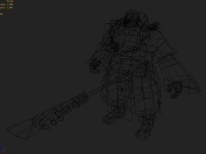 low poly 3d characters-shaolin temple 3D-Modell