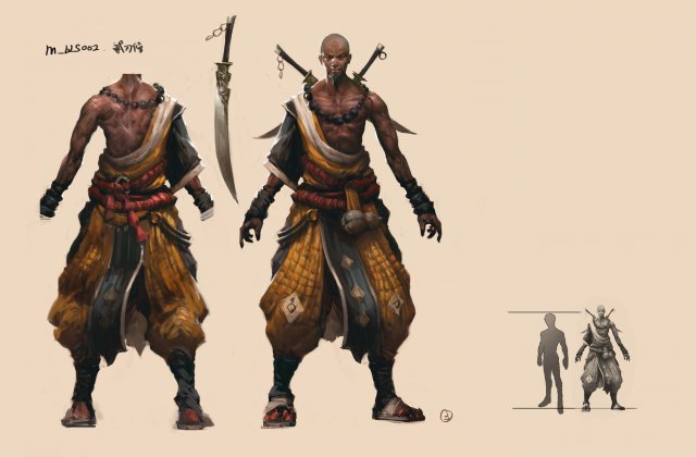 low poly 3d characters-shaolin temple 3D Model .c4d .max .obj .3ds .fbx .stl .blend 