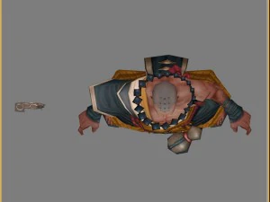 low poly 3d characters-shaolin temple 3D Model