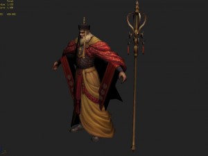 low poly 3d characters-shaolin abbot Modelo 3D