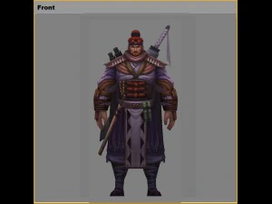 low poly 3d characters-shen tu 13 3D Model