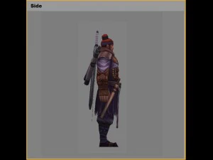 low poly 3d characters-shen tu 13 3D Model