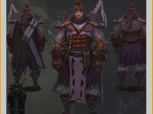 low poly 3d characters-shen tu 13 3D Model