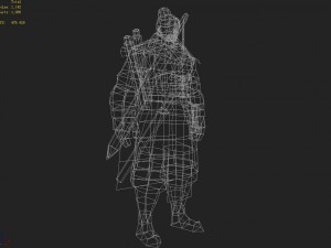 low poly 3d characters-shen tu 13 3D Model