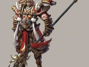 लो पॉली 3डी कैरेक्टर-हाओटियन डे विल 3D मॉडल