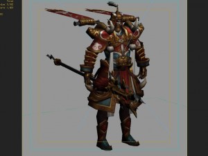 low poly 3d characters-haotian day will 3D 모델