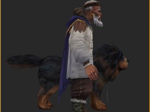 low poly 3d characters- shou lingren hasan 3D Model