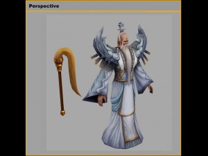 low poly 3d characters-taibai venus Modello 3D