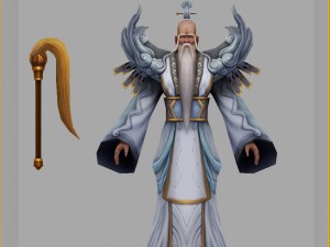 low poly 3d characters-taibai venus Modello 3D