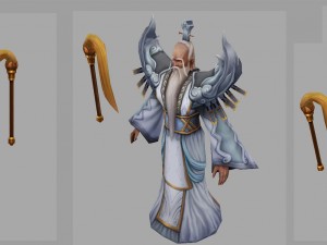 low poly 3d characters-taibai venus Modello 3D
