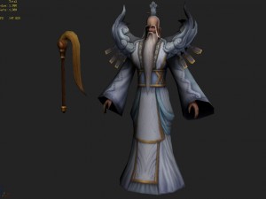 low poly 3d characters-taibai venus Modello 3D