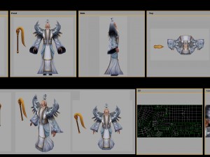 low poly 3d characters-taibai venus Modello 3D