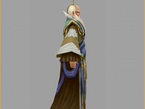 low poly 3d characters-too laojun Modèle 3D
