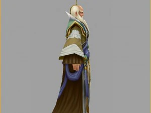 low poly 3d characters-too laojun 3D Model