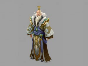 low poly 3d characters-too laojun 3D Model