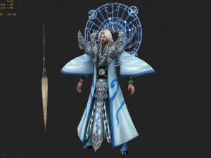 low poly 3d characters- taiyi real people 3D Model
