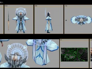 low poly 3d characters- taiyi real people 3D Model