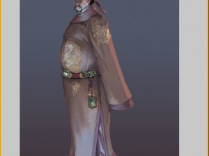 low poly 3d characters-tang taizong 3D 模型