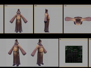low poly 3d characters-tang taizong 3D 模型
