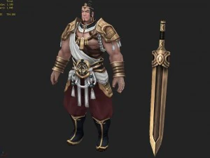 low poly 3d characters-day soldier 01 3D Model