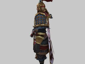 low poly 3d characters-day soldier 02 3D Model