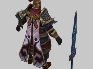 low poly 3d characters-day soldier 02 3D-Modell