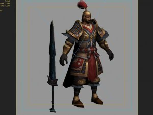 low poly 3d characters-day soldier 02 3D Model