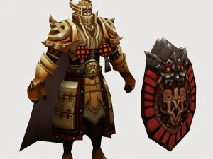 लो पॉली 3डी कैरेक्टर्स-डे सोल्जर 03 3D मॉडल