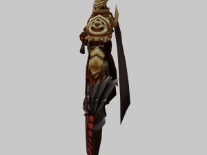 low poly 3d characters-day soldier 03 3D मॉडल