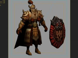 low poly 3d characters-day soldier 03 3D Model