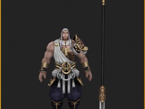 low poly 3d characters-day soldier 12 Modelo 3D