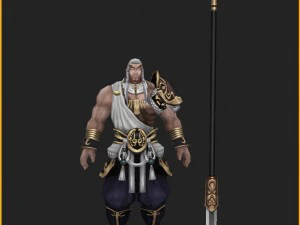 low poly 3d characters-day soldier 12 3D Model