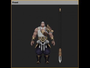 low poly 3d characters-day soldier 12 Modelo 3D