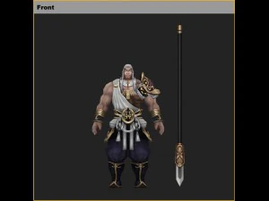low poly 3d characters-day soldier 12 3D Model
