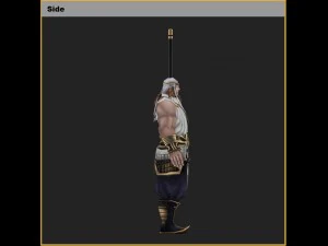 low poly 3d characters-day soldier 12 3D Model