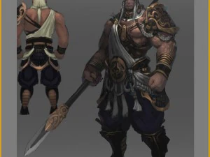 low poly 3d characters-day soldier 12 3D Model