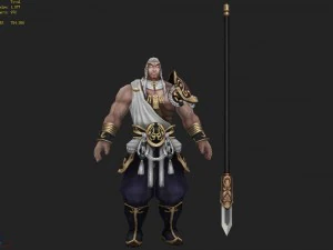 low poly 3d characters-day soldier 12 3D Model