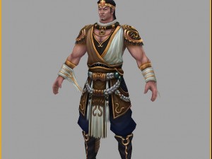 low poly 3d characters-day soldier 13 3Dモデル