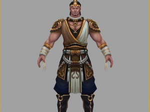 low poly 3d characters-day soldier 13 3Dモデル
