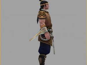 low poly 3d characters-day soldier 13 3D Model