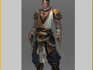 low poly 3d characters-day soldier 13 3Dモデル