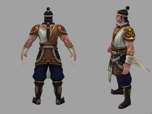 low poly 3d characters-day soldier 13 3Dモデル