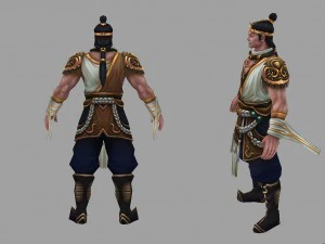 low poly 3d characters-day soldier 13 3D Model