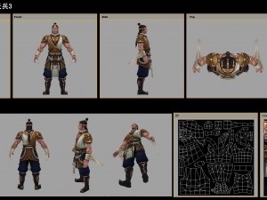 low poly 3d characters-day soldier 13 3Dモデル