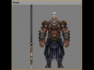 low poly 3d characters-headsman 21 3Dモデル