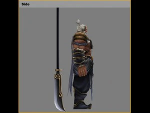 low poly 3d characters-headsman 21 3D Model