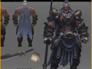 low poly 3d characters-headsman 21 3D Model