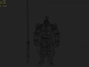 low poly 3d characters-headsman 21 3D Model