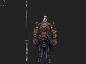 low poly 3d characters-headsman 21 3Dモデル